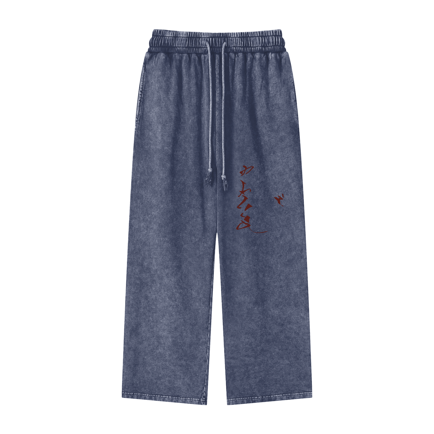 Acid Wash Straight Leg Pants - 360 GSM